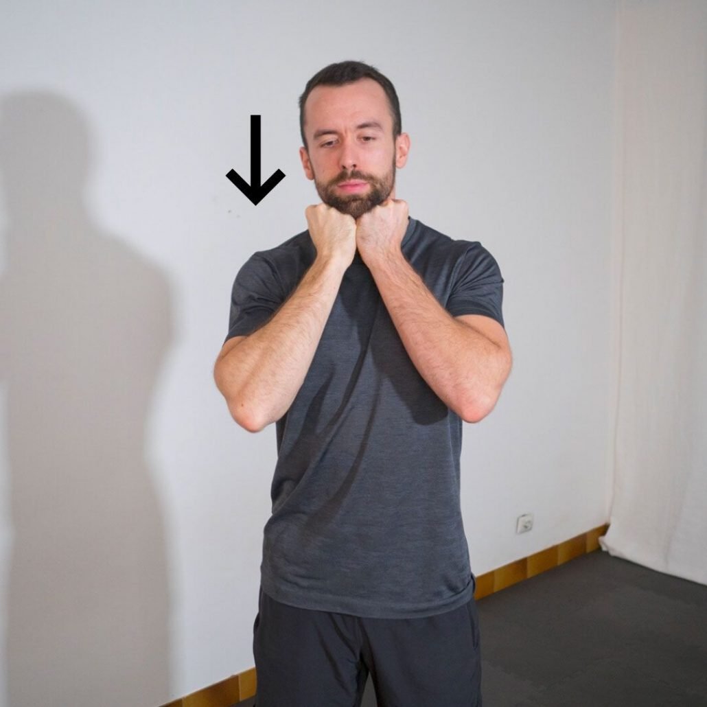 stretchingpro-hernie-cervicales-cou-isometrique-flexion